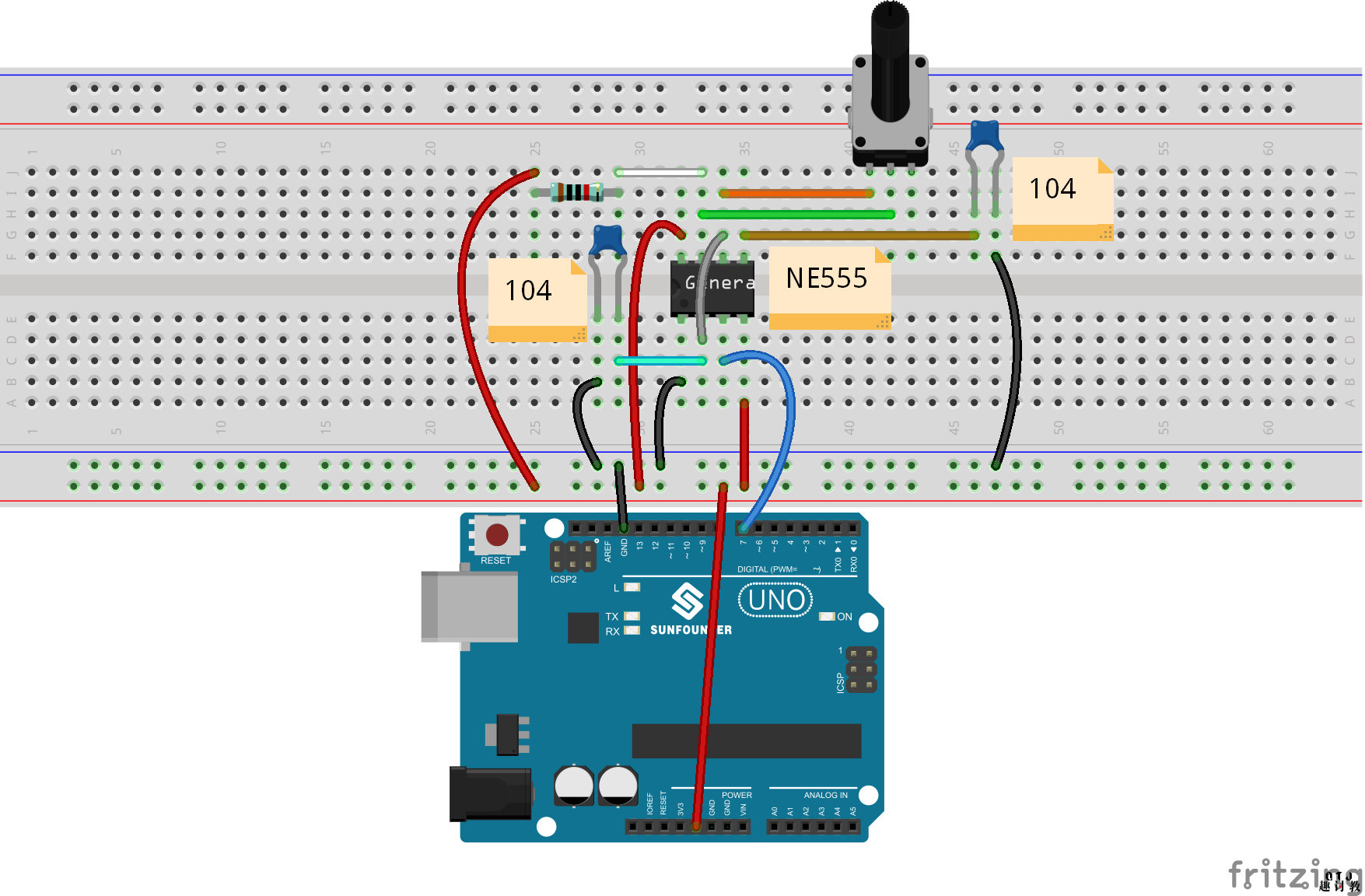 十四)arduino入门:NE555定时器– 趣讨教