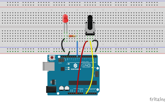 (五)arduino入门:通过电位器控制LED